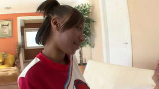 Black teen cheerleaders gets fucked by the white football coach